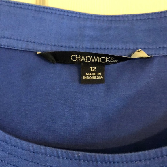 Chadwicks size 12 dress 3/4 sleeve sheath - Picture 2 of 6